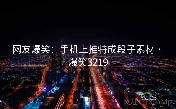 网友爆笑:手机上推特成段子素材 · 爆笑3219 网友爆笑:手机上推特成段子素材 · 爆笑3219